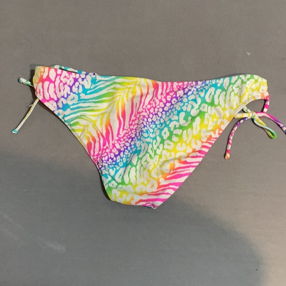 Neon leopard print bikini bottom - Picture 2 of 4